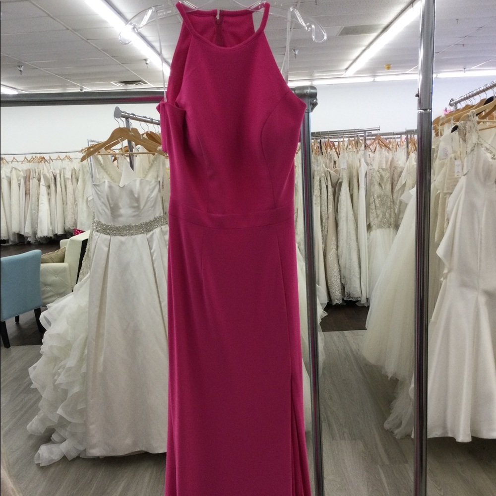 Pink Halter Prom Dress